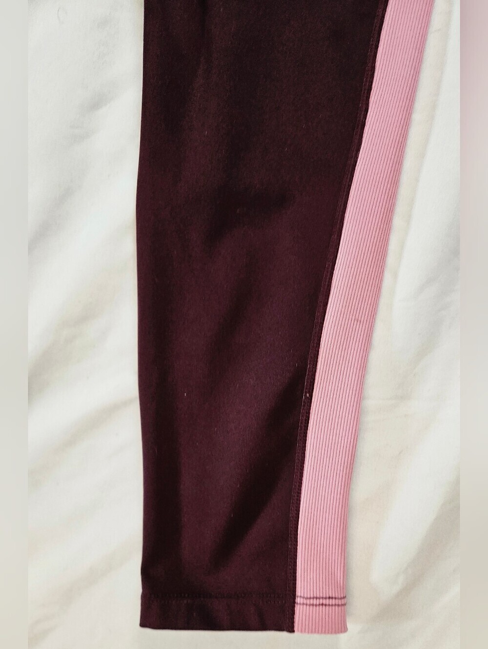 Tangerine Womens Purple & Pink Side Panel Elastic Waist Athletic Leggings Sz Med - Picture 14 of 14